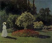 Claude Monet Lady in the Garden china oil painting artist